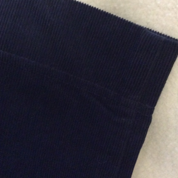 NWT Adidas navy blue corduroy wide leg crop pants - Picture 7 of 11